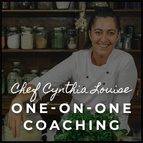 Chef Cynthia Louise one on one coachig